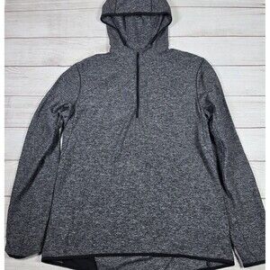Lululemon Surge Hoodie 1/2 Zip Mens Sz Large Gray Pullover Stretch Performance